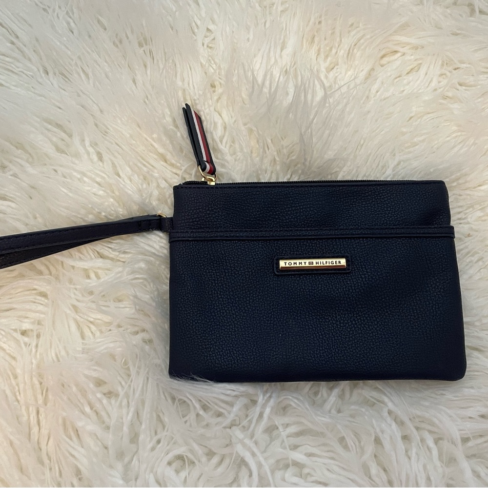 Tommy Hilfiger Navy Wristlet